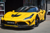 PAKTECHZ Carbon Fiber Front Lip Spoiler for Ferrari F8 Tributo / Spider
